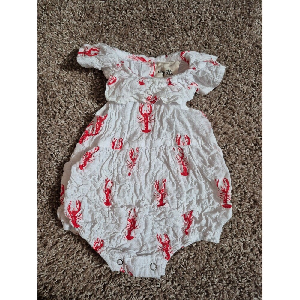 Vignette bubble romper size 6-9 months